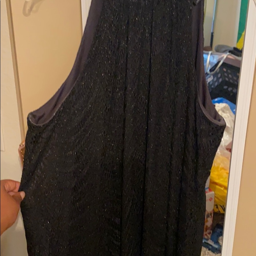 Black shimmery dress sz 1x - Picture 2 of 6